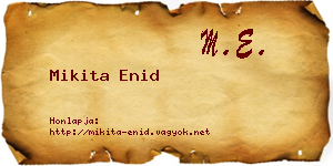 Mikita Enid névjegykártya